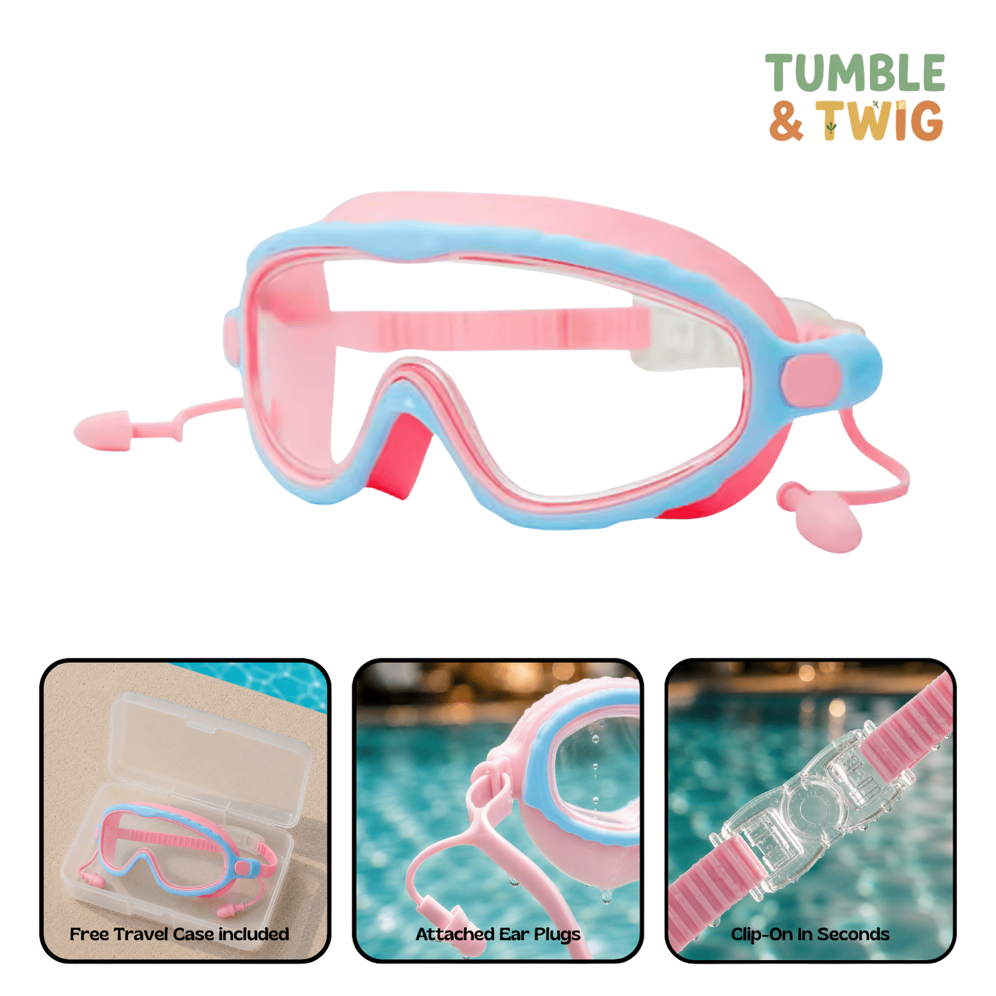 Tumble & Twig Clip-On Swim Goggles