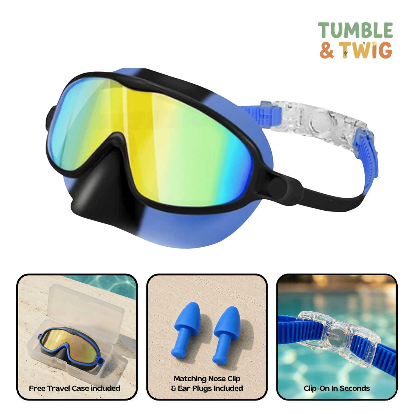 Tumble & Twig Clip-On Swim Goggles