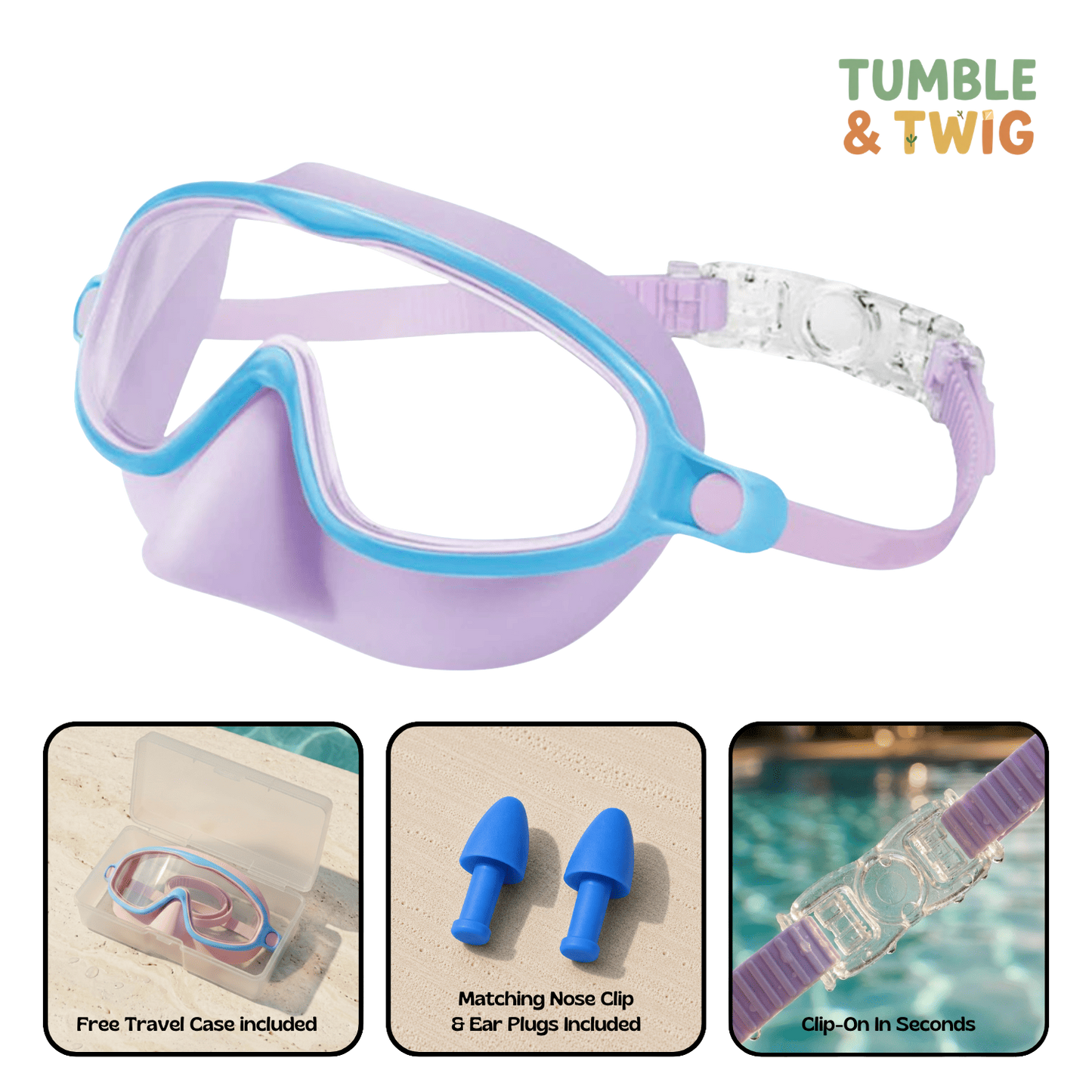 Tumble & Twig Clip-On Swim Goggles