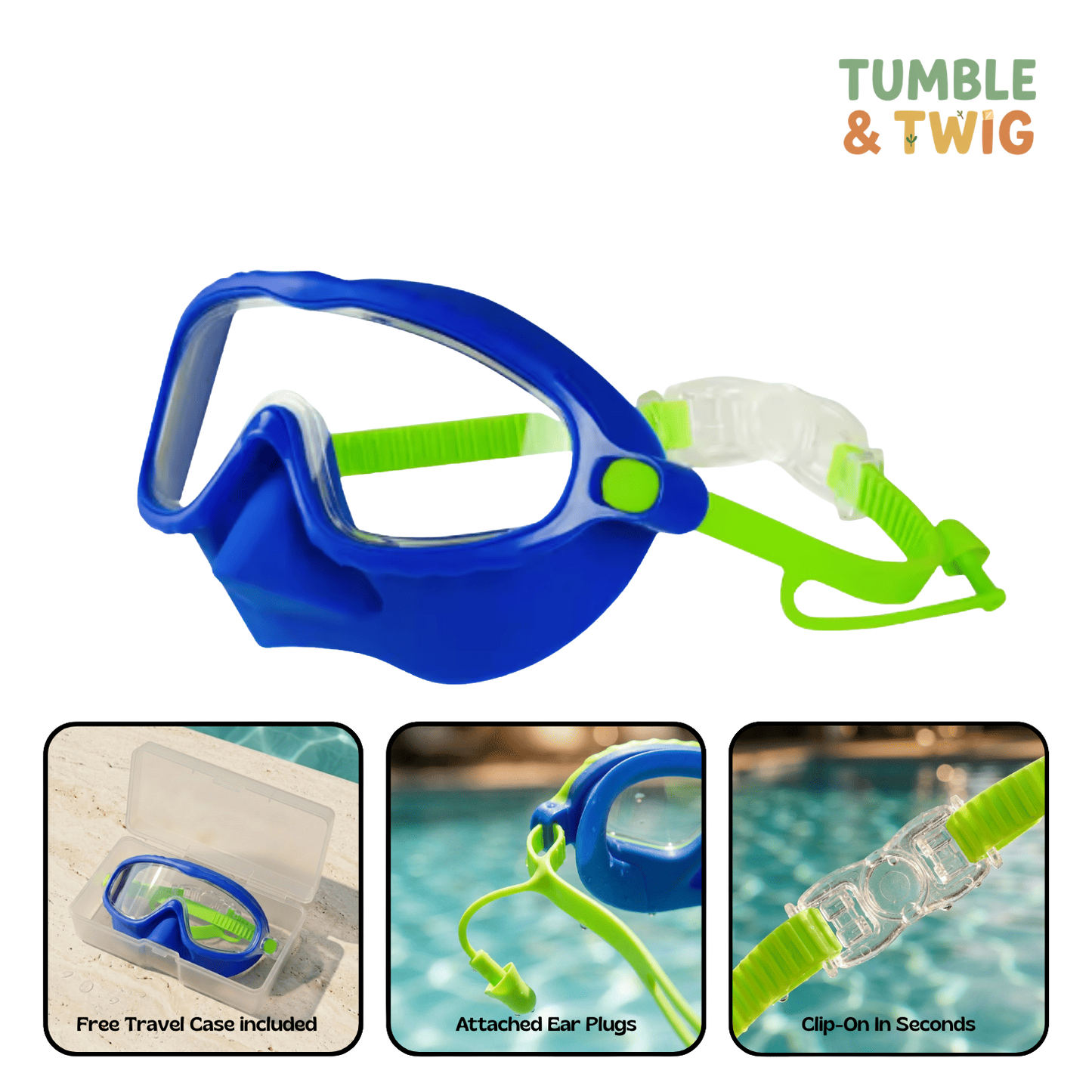 Tumble & Twig Clip-On Swim Goggles