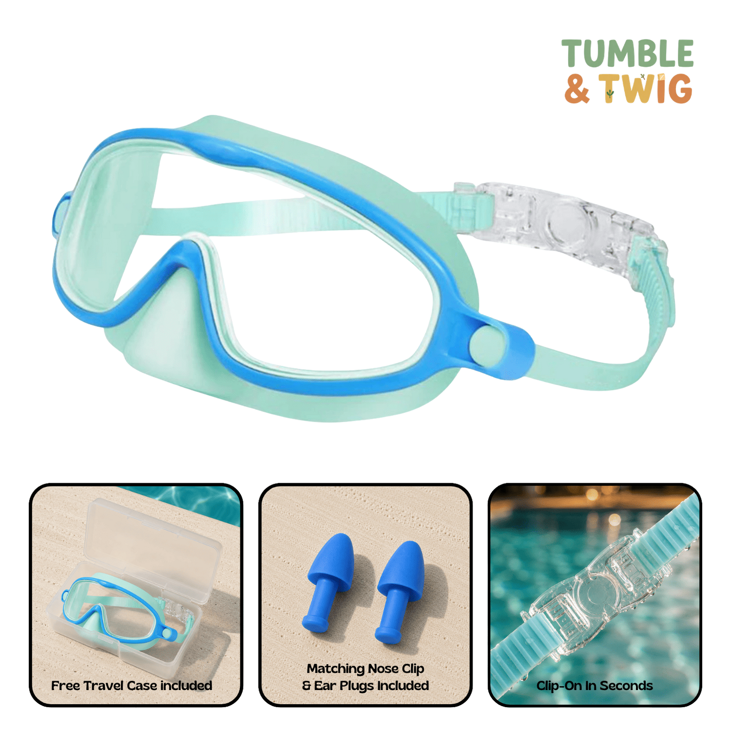Tumble & Twig Clip-On Swim Goggles