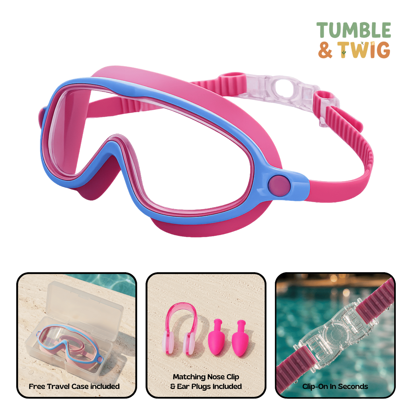 Tumble & Twig Clip-On Swim Goggles