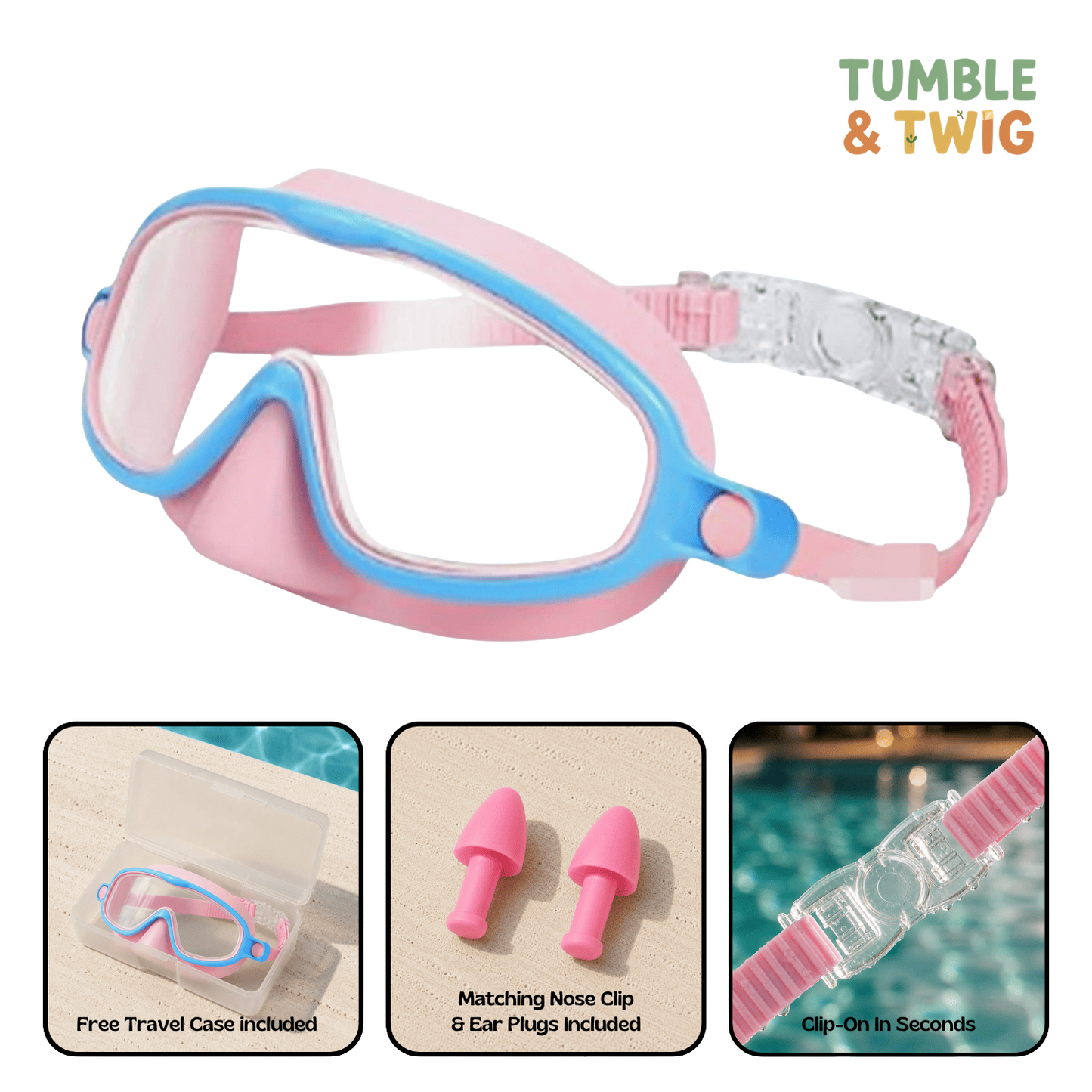 Tumble & Twig Clip-On Swim Goggles