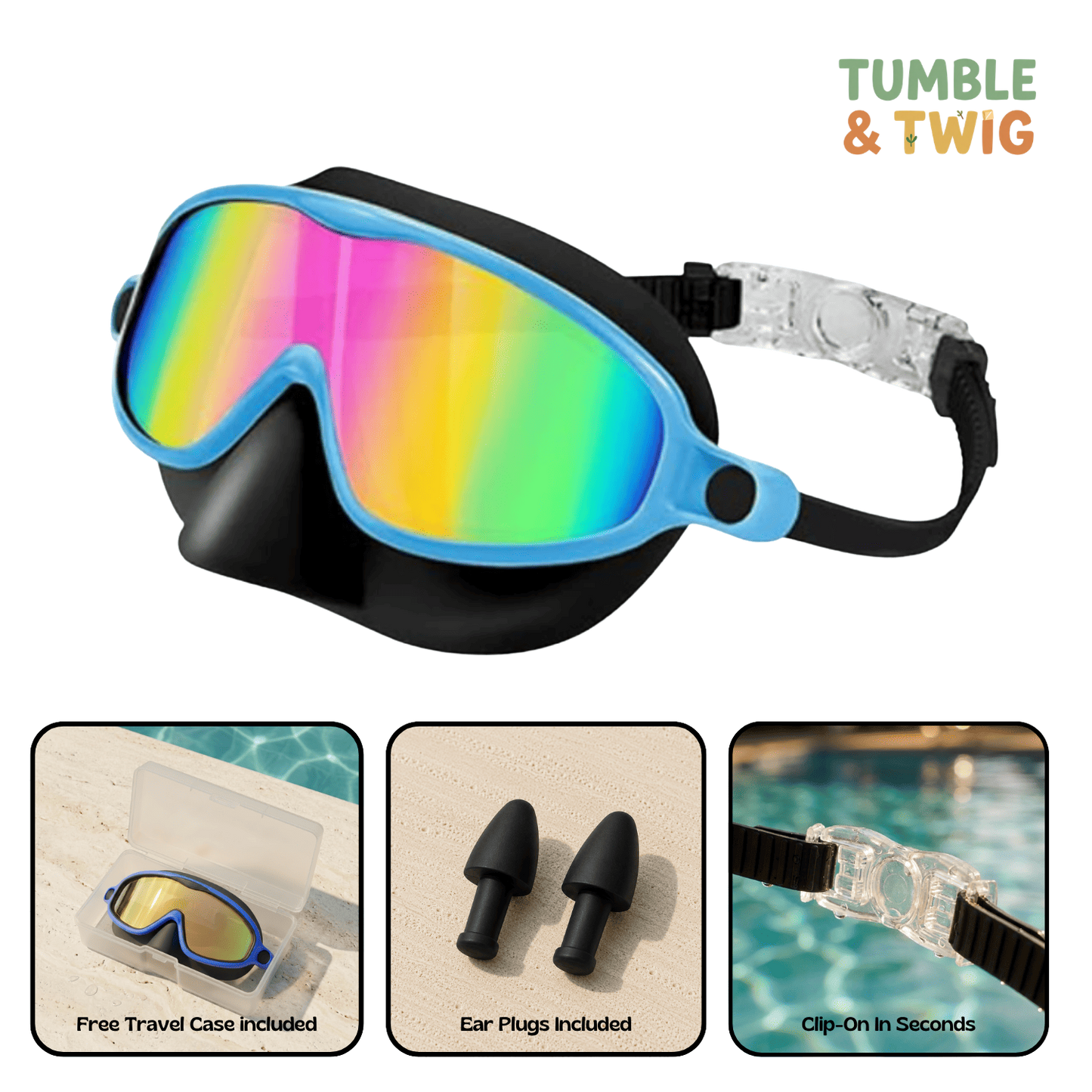 Tumble & Twig Clip-On Swim Goggles