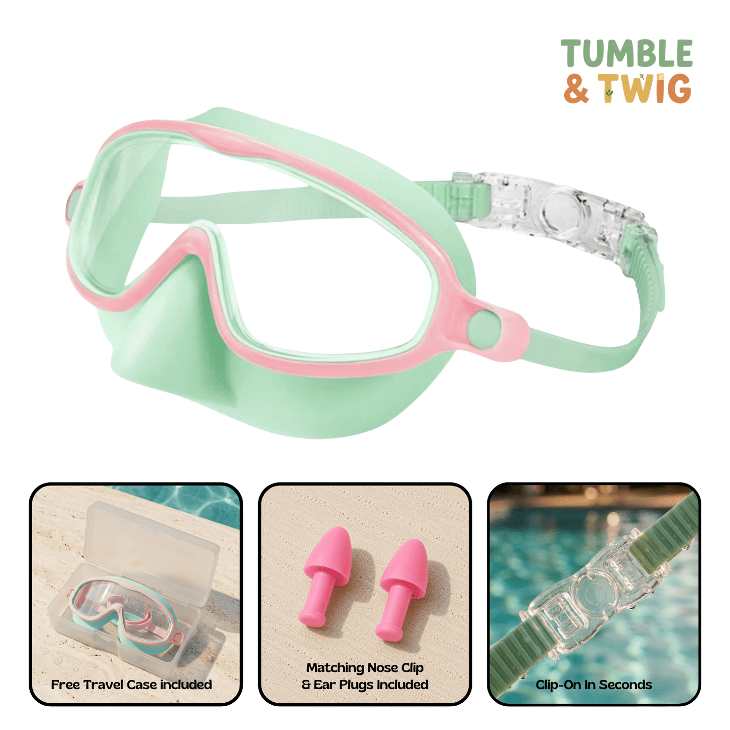 Tumble & Twig Clip-On Swim Goggles