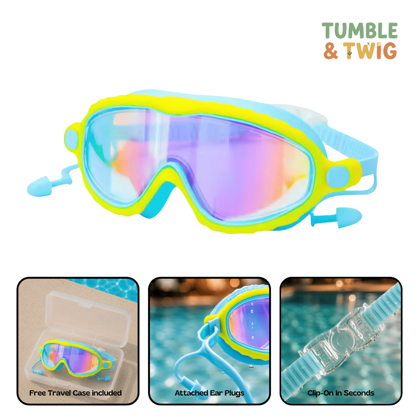 Tumble & Twig Clip-On Swim Goggles