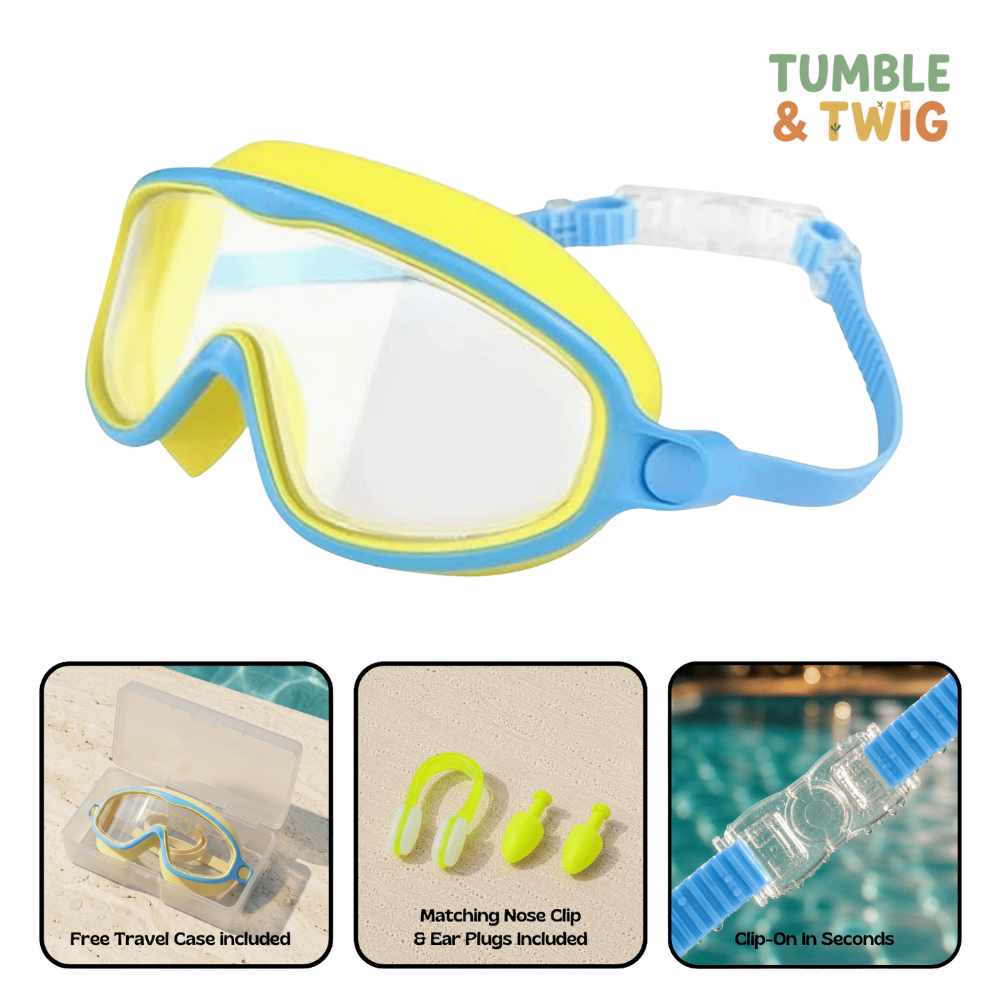 Tumble & Twig Clip-On Swim Goggles