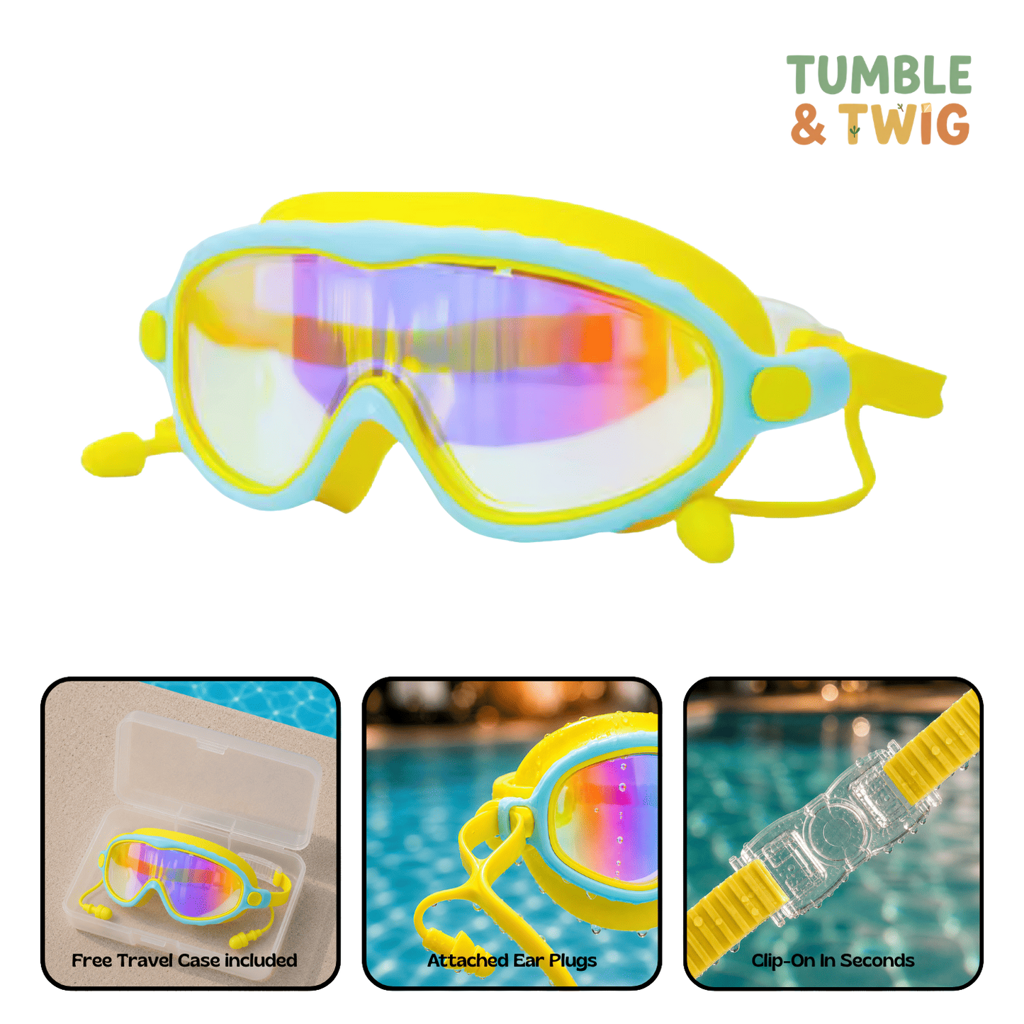 Tumble & Twig Clip-On Swim Goggles