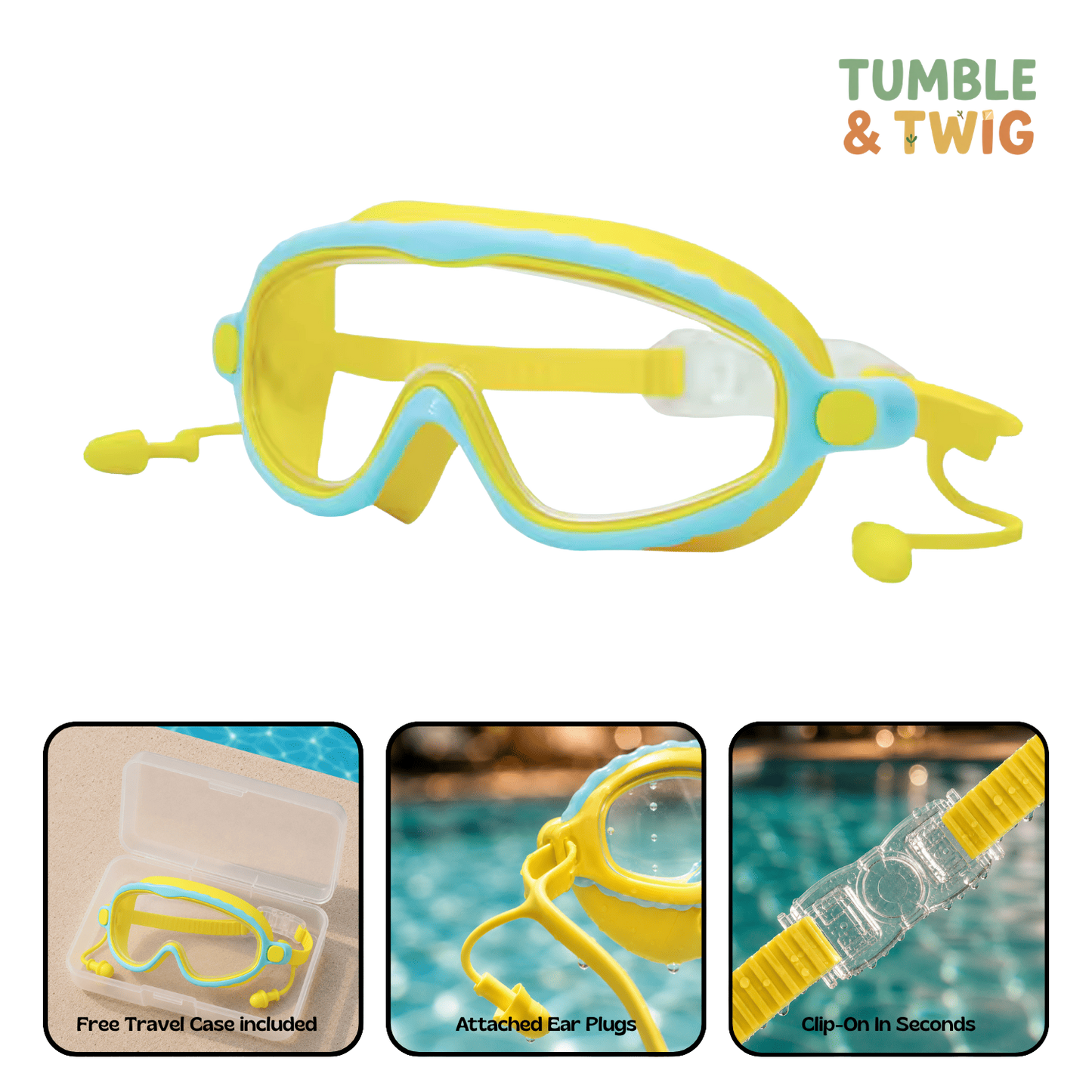 Tumble & Twig Clip-On Swim Goggles