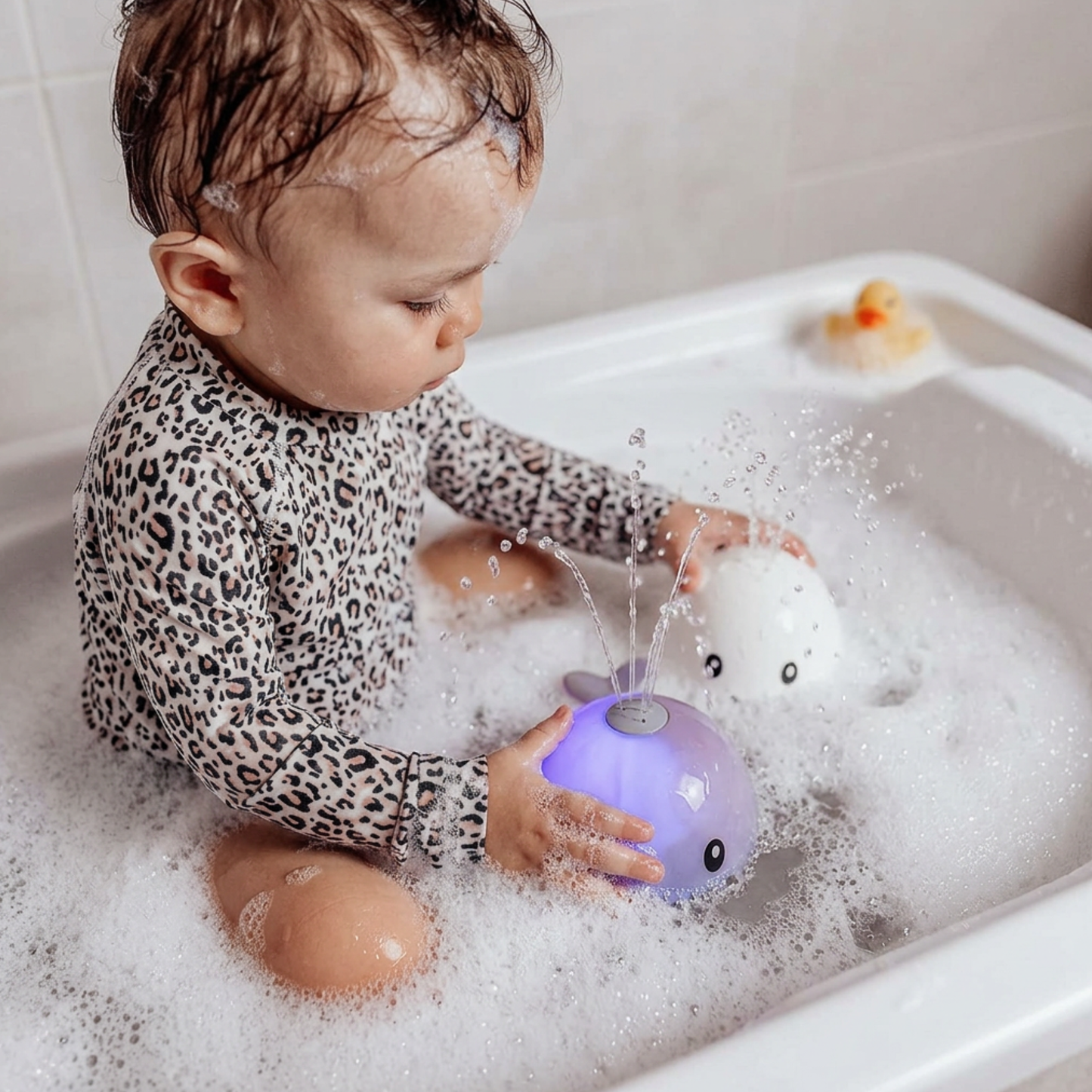 Whale Bath Toy for Babies (Water Spraying)