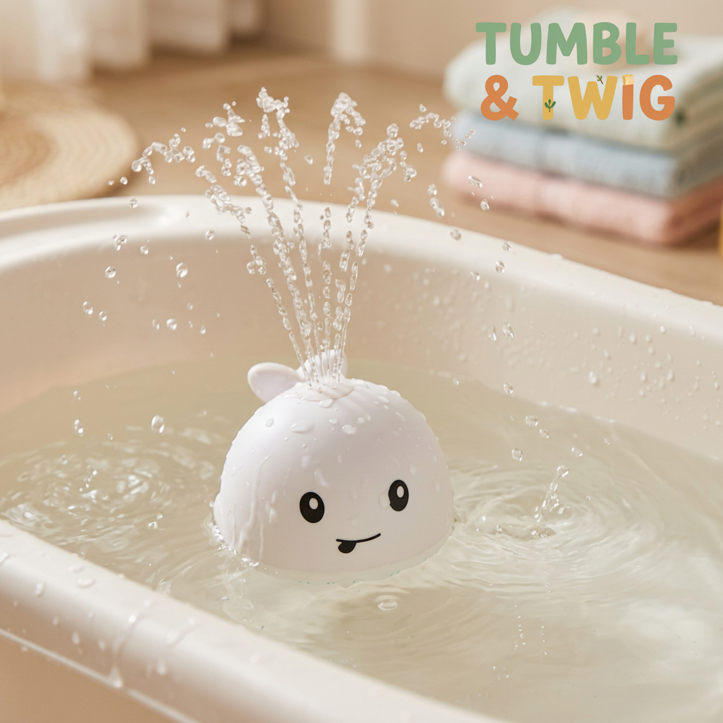 Whale Bath Toy for Babies (Water Spraying)