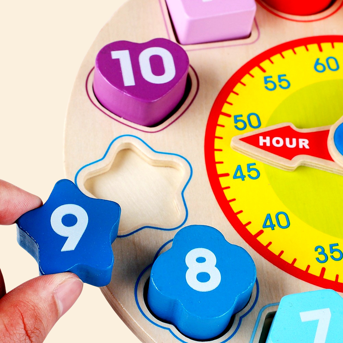 Tumble & Twig's Wooden Learning Clock