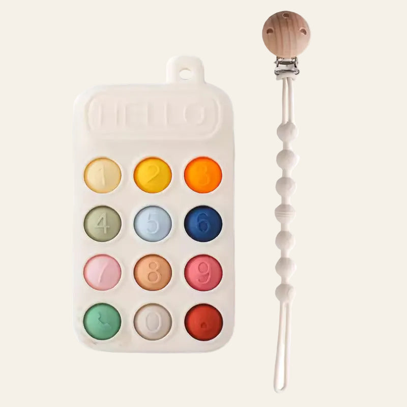 Baby Sensory Phone Teether (with FREE Clip)