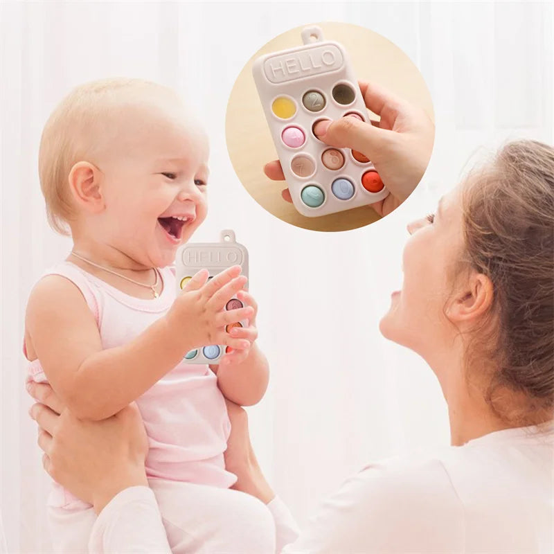 Baby Sensory Phone Teether (with FREE Clip)