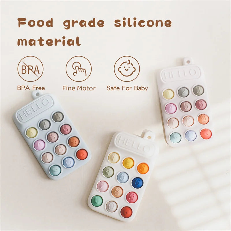Baby Sensory Phone Teether (with FREE Clip)