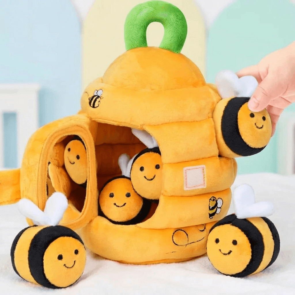 ActivCâlin – Fluffy Bee Activity Toy for Little Explorers