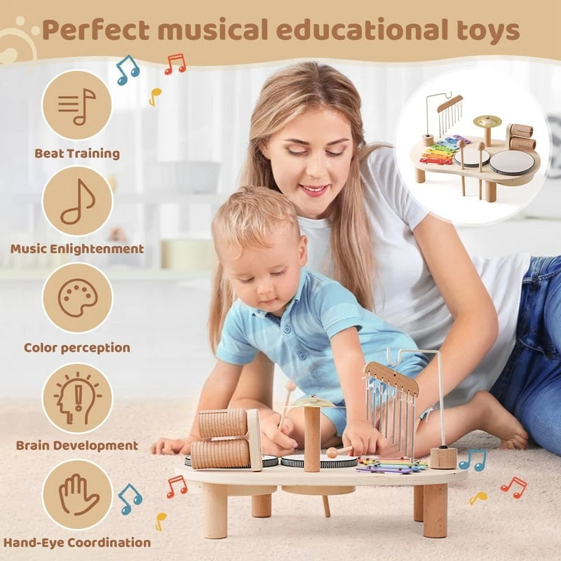 Tumble & Twig Montessori Wooden Music Toy Set