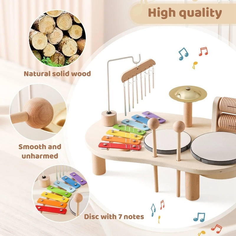 Tumble & Twig Montessori Wooden Music Toy Set