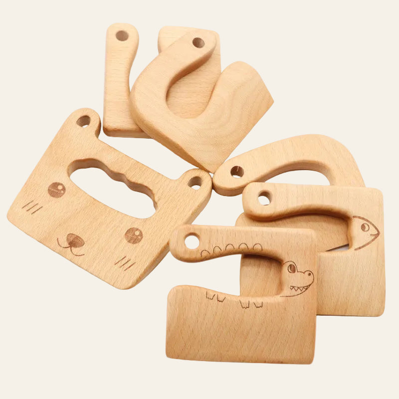 Montessori Safe Wooden Knife for Kids