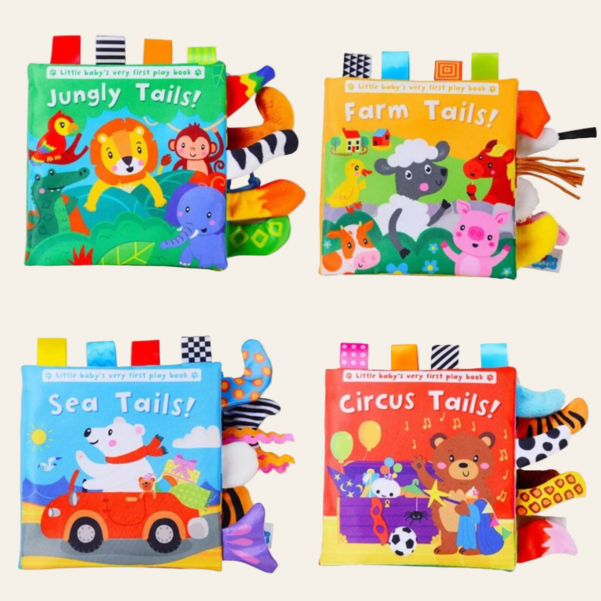 Montessori Animal Tails Soft Book