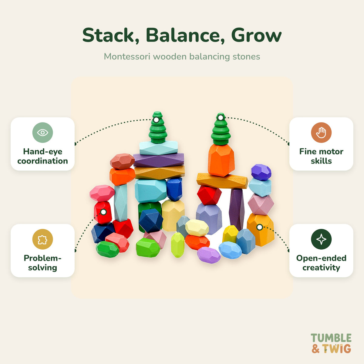 Montessori Balancing Stones