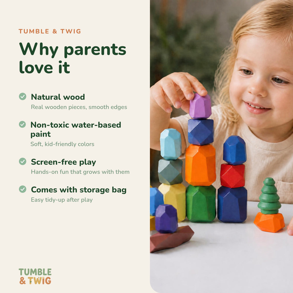 Montessori Balancing Stones