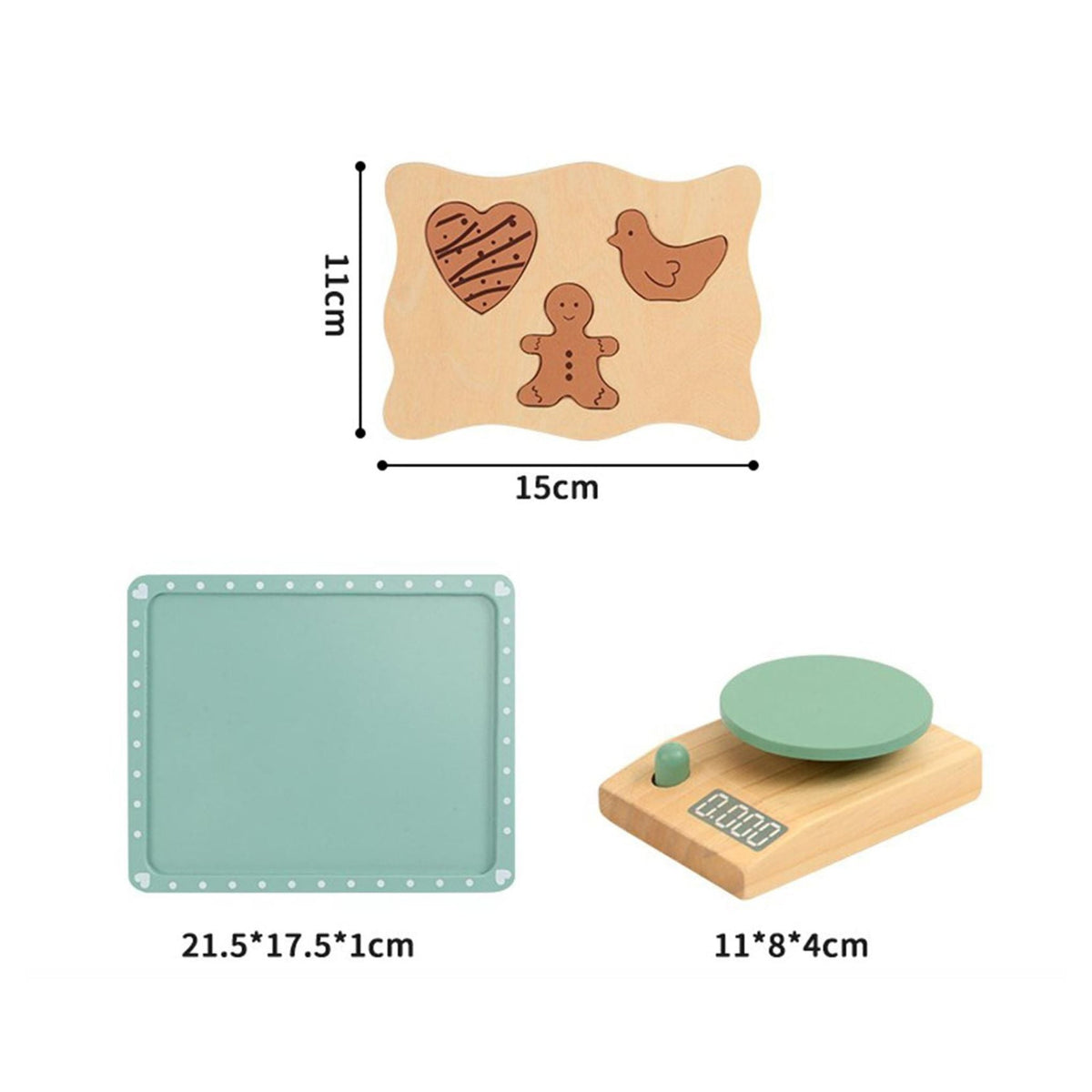 Montessori Cookie Baker Set – Wooden Pretend Baking Play Set