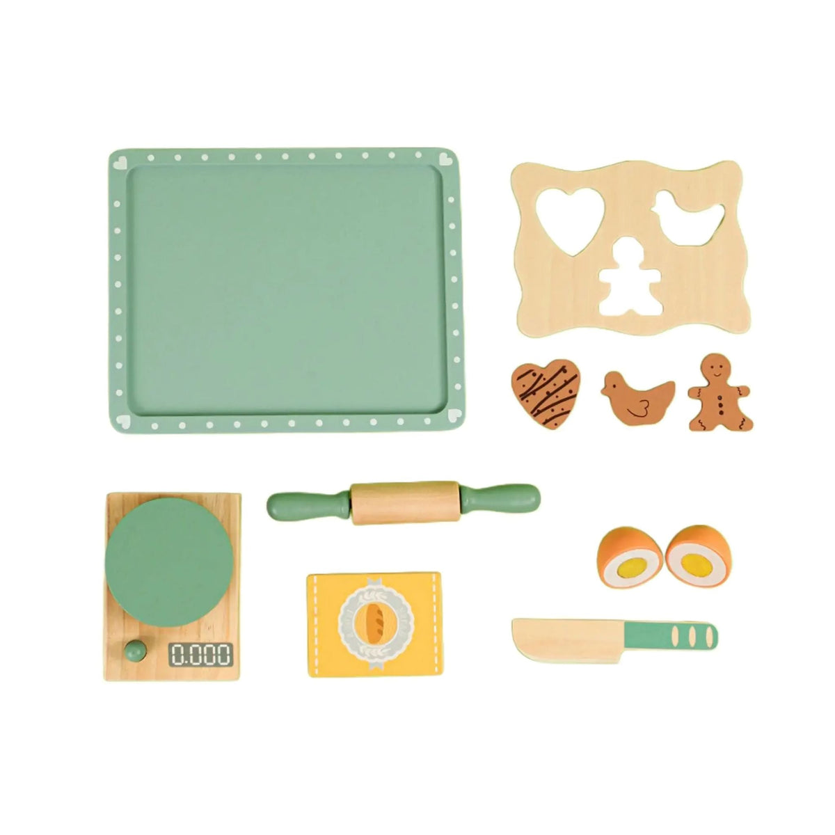 Montessori Cookie Baker Set – Wooden Pretend Baking Play Set