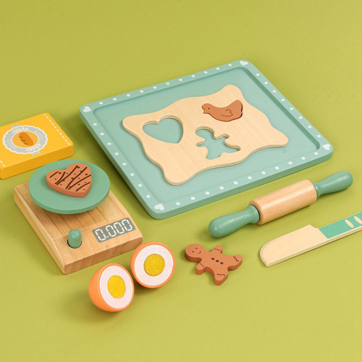 Montessori Cookie Baker Set – Wooden Pretend Baking Play Set