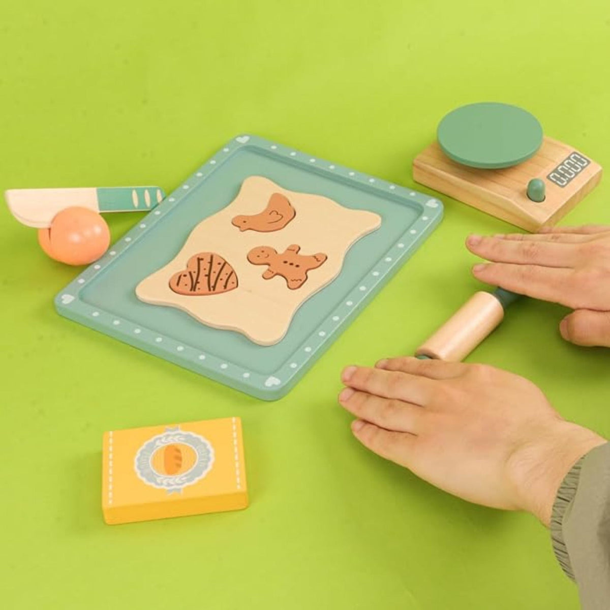 Montessori Cookie Baker Set – Wooden Pretend Baking Play Set