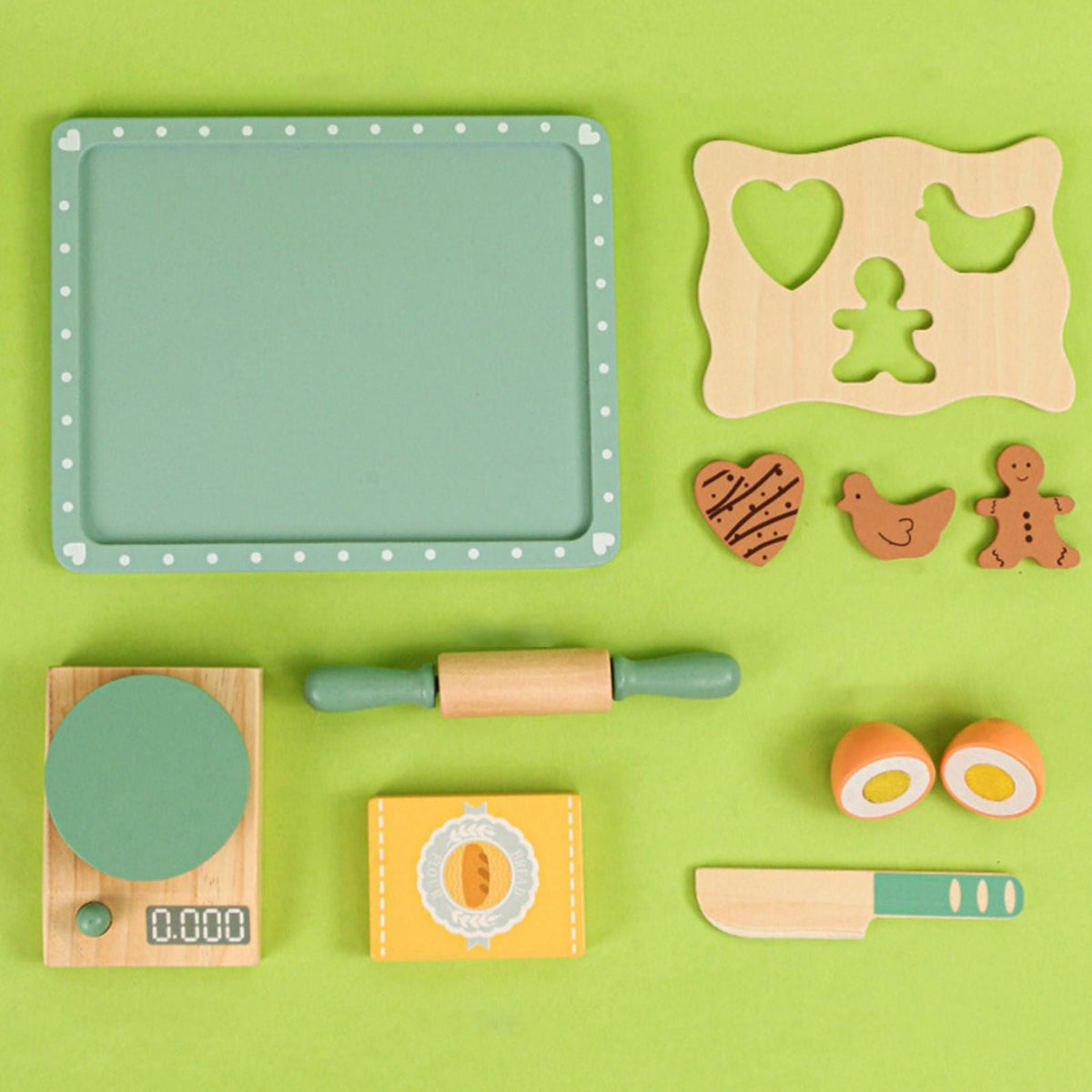 Montessori Cookie Baker Set – Wooden Pretend Baking Play Set