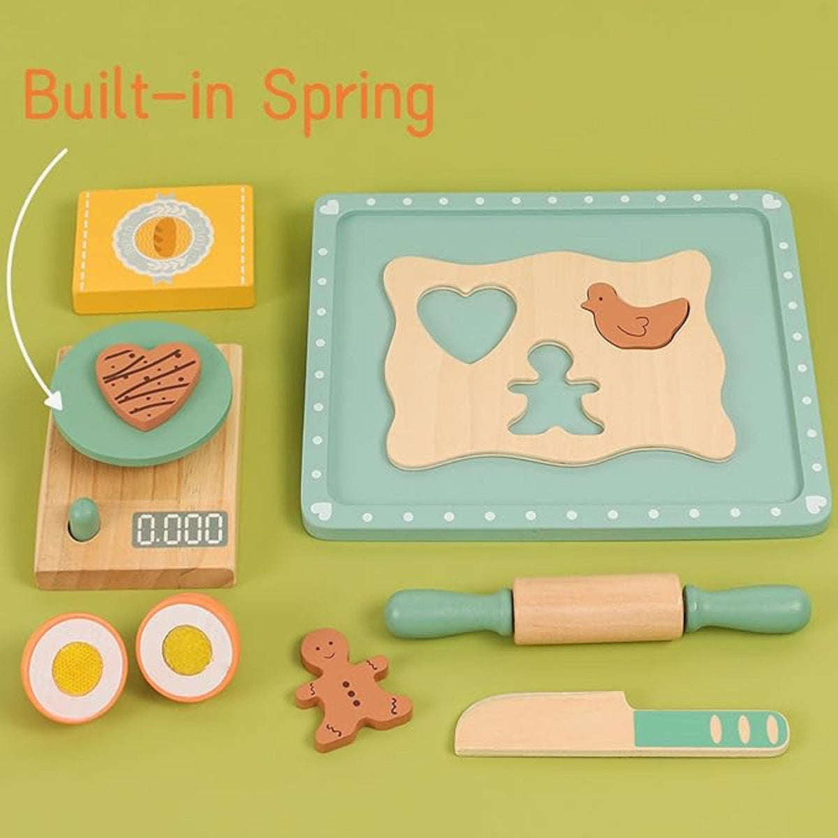 Montessori Cookie Baker Set – Wooden Pretend Baking Play Set