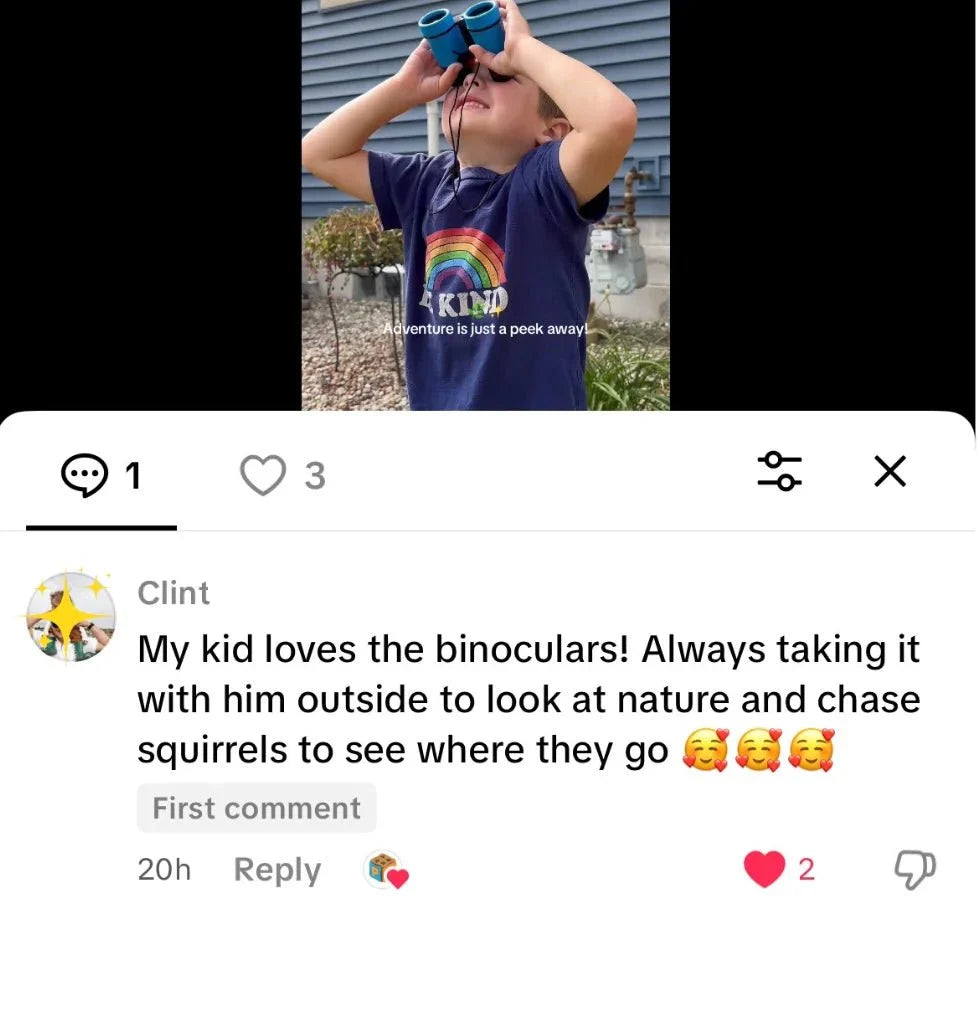 Kids Explorer Binoculars | Real 4x Magnification for Little Adventurers