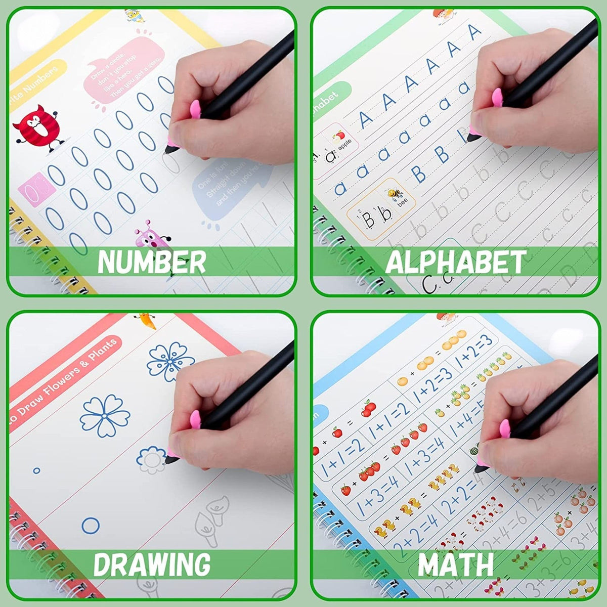 Montessori Magic Practice Copybooks (4-Book Set)