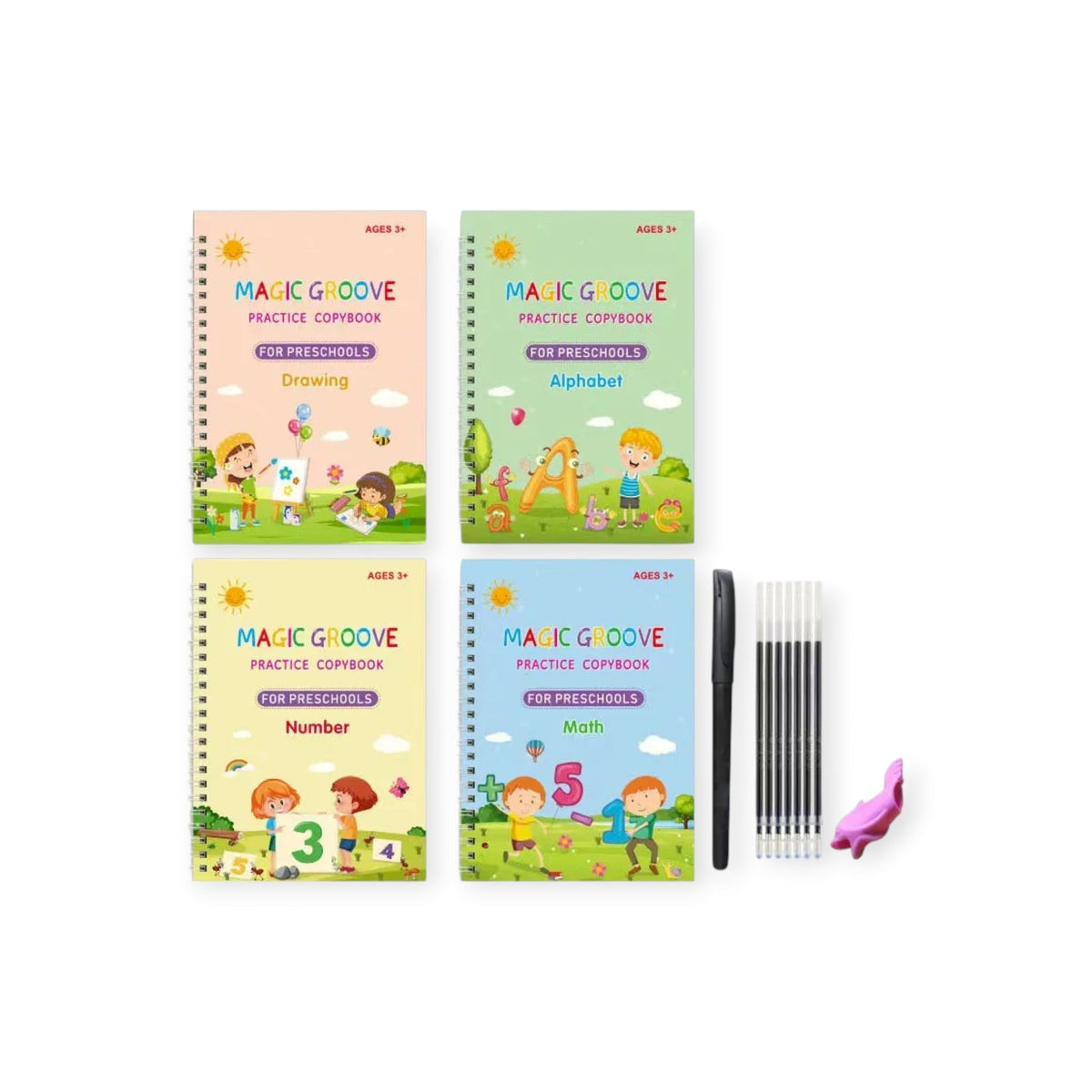 Montessori Magic Practice Copybooks (4-Book Set)
