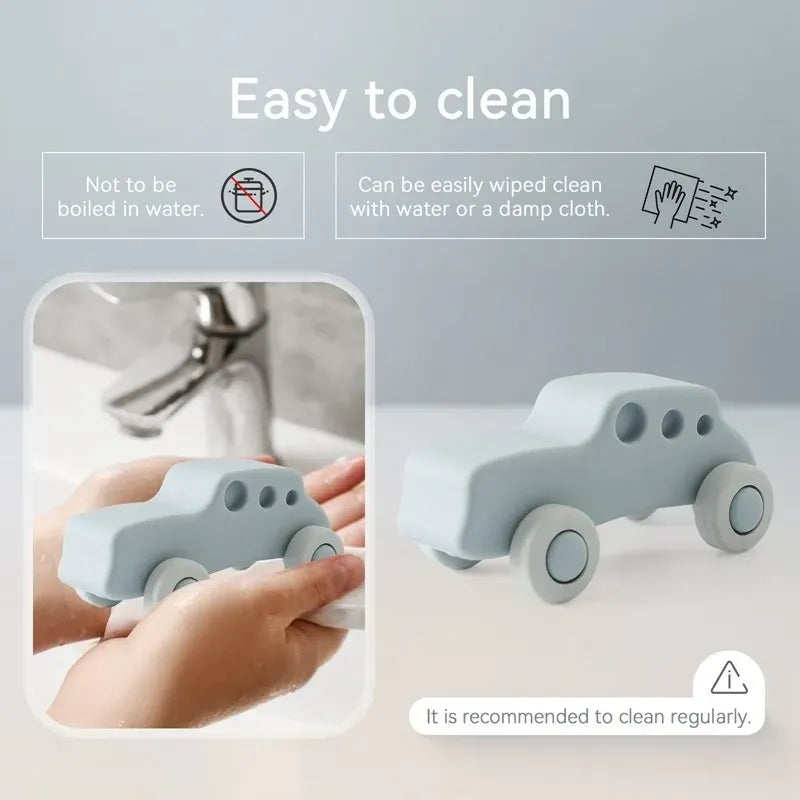 Silicone Mini Toy Cars – Soft & Squishy Vehicles for Little Hands
