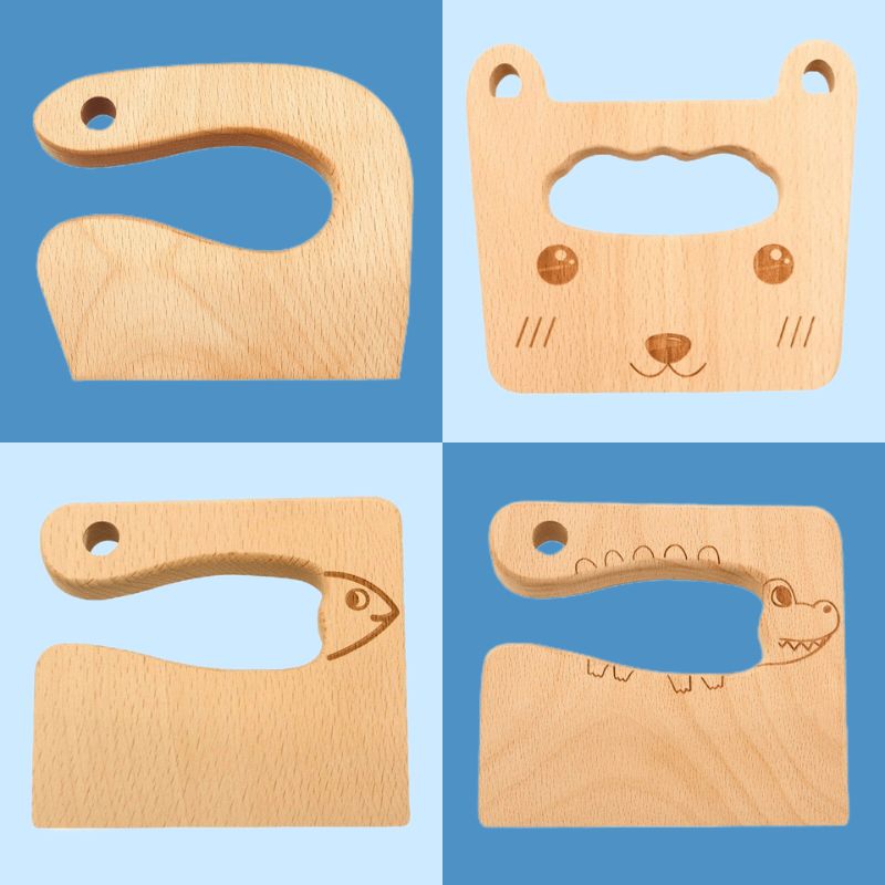 Montessori Safe Wooden Knife for Kids